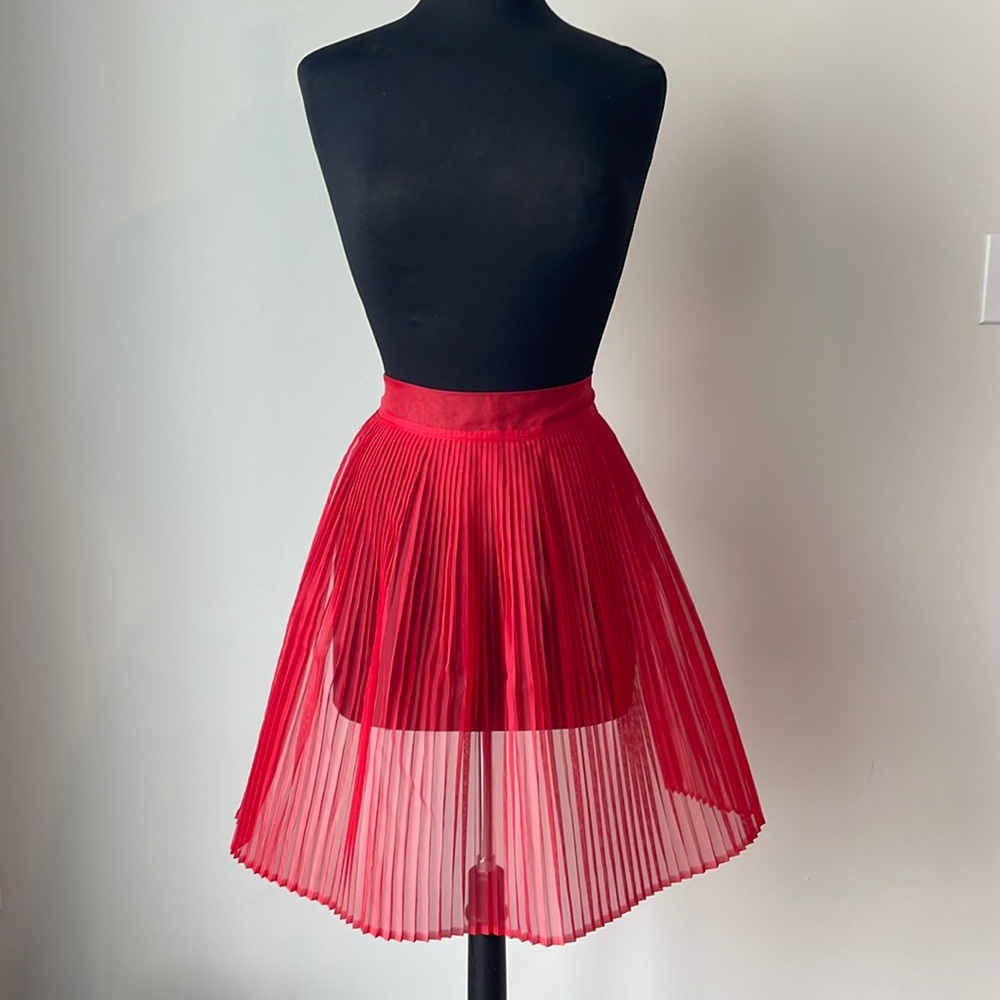 NWT Sheer Red pleased Apron